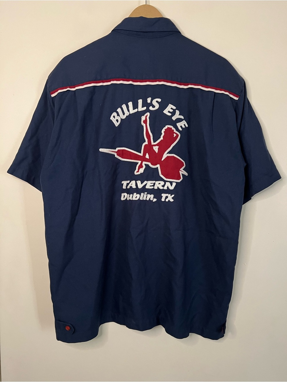 BC Ethic Bull’s Eye Tavern Texas Dart Invitational Chainstitch Button Shirt XL